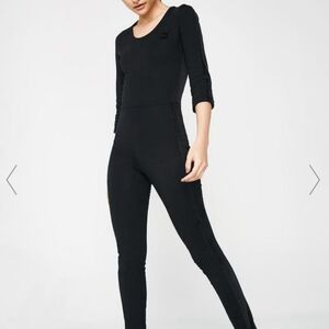 Puma T7 Black Velour Jumpsuit NWT